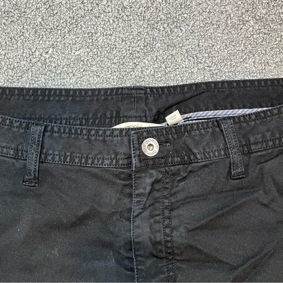 Gramicci Pants Womens Size 14 Black Chino Canvas Straight Leg Mid Rise - Picture 4 of 12
